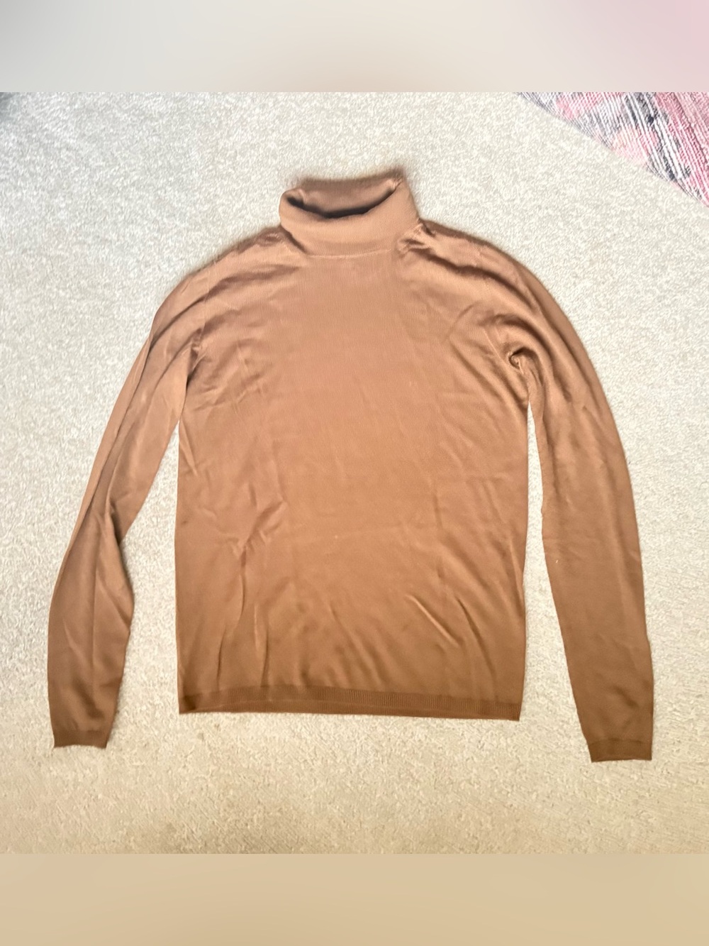 MaxMara Brown Roll Neck Wool Sweater
